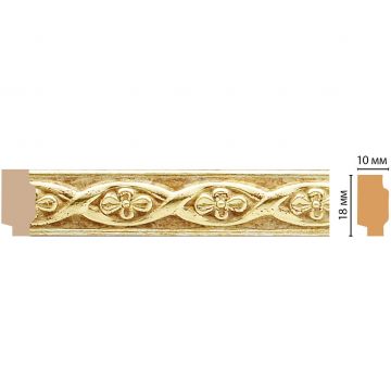 Молдинг Decomaster (Декомастер) 18х10х2400 мм 158-933 ДМ
