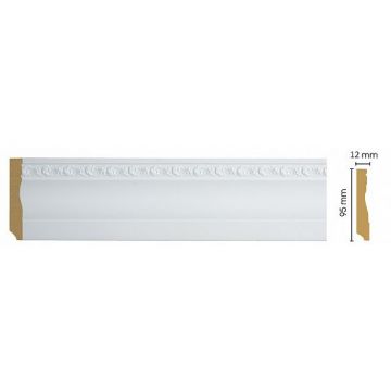 Плинтус напольный Decomaster (Декомастер) 95х12х2400 мм 153-115 ДМ