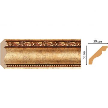 Плинтус потолочный Decomaster (Декомастер) 50х50х2400 мм 155-552 ДМ