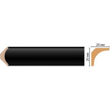 Плинтус потолочный Decomaster (Декомастер) 20х20х2400 мм D133-195ДМ
