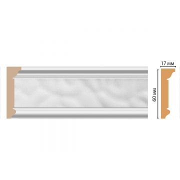 Плинтус потолочный Decomaster (Декомастер) 60х17х2400 мм D216-114 ДМ