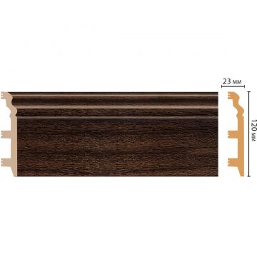 Плинтус напольный Decomaster (Декомастер) 120х23х2400 мм D233-438ДМ
