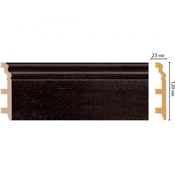 Плинтус напольный Decomaster (Декомастер) 120х23х2400 мм D233-433/8ДМ