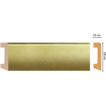 Плинтус напольный Decomaster (Декомастер) 58х16х2400 мм D234-374ДМ