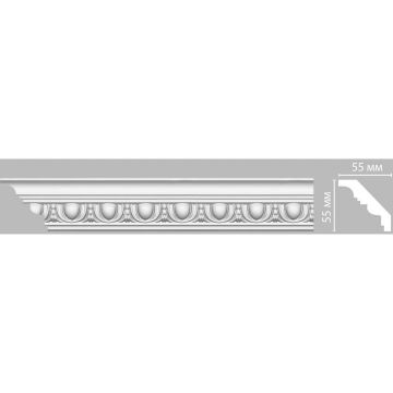 Плинтус потолочный с рисунком Decomaster (Декомастер) гибкий 55х55х2400 мм 95613F