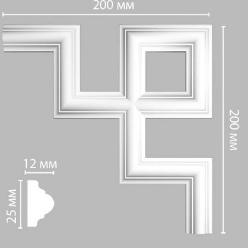 Угол Decomaster (Декомастер) 200х200х12 мм 97012-4