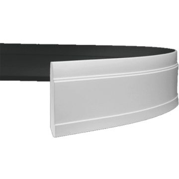 Плинтус гибкий Evroplast (Европласт) 2000х150х22 мм, Пенополиуретан, 1.53.102