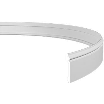 Плинтус гибкий Evroplast (Европласт) 2000х120х14 мм, Пенополиуретан, 1.53.108