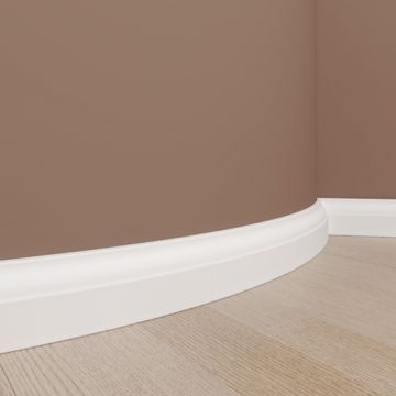 Плинтус гибкий Evroplast (Европласт) 2000х65х20 мм, Пенополиуретан, 1.53.111