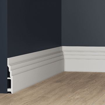 Плинтус Evroplast (Европласт) 2000х160х25 мм, Перфом, 6.53.802