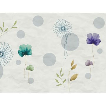 Панно виниловое на флизелине Zambaiti Parati Satin Flowers IV 5.1x3 м (Z66885)