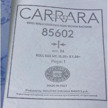 Обои виниловые на флизелине Decori Decori (Декори Декори) Carrara Best 10.05х1.06 м, 85602