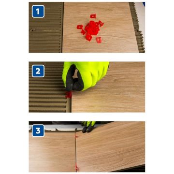 Система выравнивания плитки Plitonit (Плитонит) SVP-PROFI 1 мм зажим ворота 100 шт.