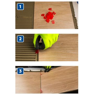 Система выравнивания плитки Plitonit (Плитонит) SVP-PROFI 1,4 мм зажим ворота 100 шт.