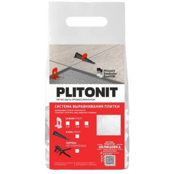 Система выравнивания плитки Plitonit (Плитонит) SVP-PROFI 2 мм зажим ворота 500 шт.