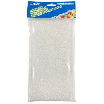 Сменный блок Mapei (Мапей) Basic для очистки остатков затирки белый 250x120х20 мм (810193)