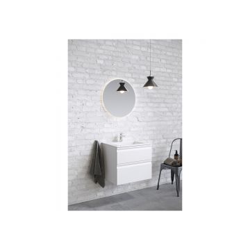 Комплект мебели Aquatek (Акватек):Тумба 60 см ВЕГА с раковиной AQ0460-00, 2 ящика, цвет белый матовый AQ77060-MW