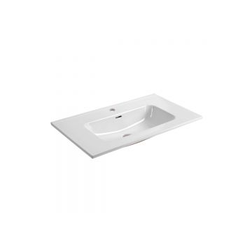 Комплект мебели Aquatek (Акватек):Тумба 80 см ВЕГА с раковиной AQ0480-00, 2 ящика,цвет белый матовый AQ77080-MW