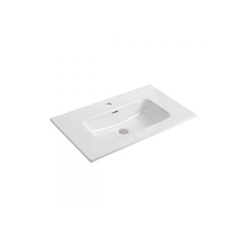 Комплект мебели Aquatek (Акватек): Тумба 80см ВЕГА с раковиной AQ0480-00, 2 ящика, цвет серый матовый AQ77080-MG