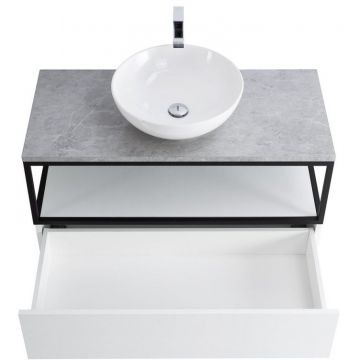 База под раковину Cezares (Цезарис) CADRO-100-1C-SO-BG Bianco Ghiaccio