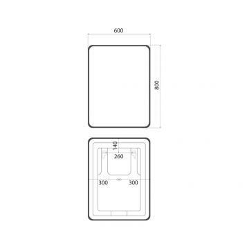Зеркало с подсветкой Iddis (Иддис) Cloud X, 60 см, CLX6000i98