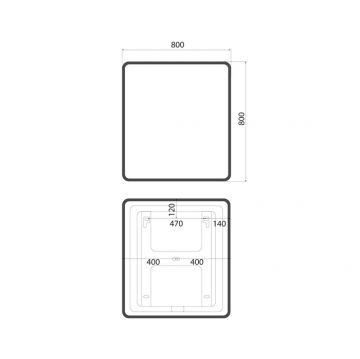 Зеркало с подсветкой Iddis (Иддис) Cloud X, 80 см, CLX8000i98