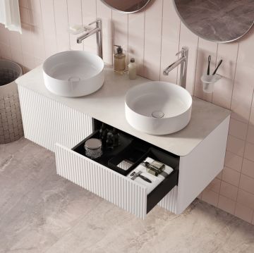 Тумба подвесная, под столешницу Iddis (Иддис) Aiger, 120 см, белый, AIG12W0i95