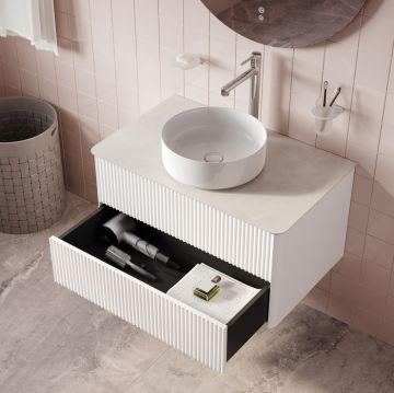 Тумба подвесная, под столешницу Iddis (Иддис) Aiger, 80 см, белый, AIG80W0i95