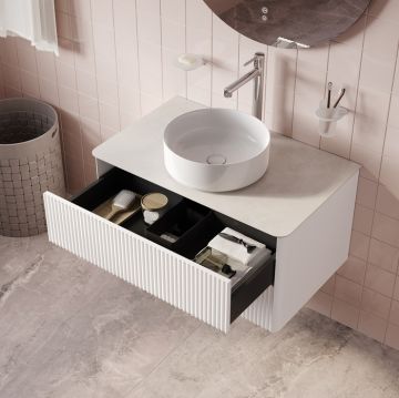 Тумба подвесная, под столешницу Iddis (Иддис) Aiger, 80 см, белый, AIG80W0i95