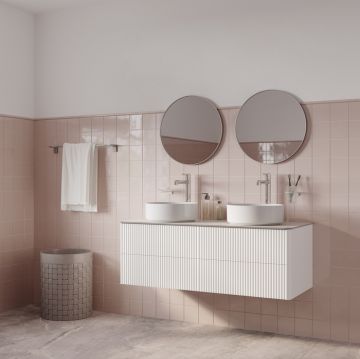 Тумба подвесная Iddis (Иддис) Aiger, со столешницей без отверстий, 120 см, белый, AIG12W1i95K