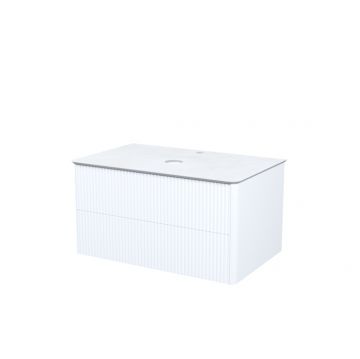 Тумба подвесная Iddis (Иддис) Aiger, со столешницей, 80 см, белый, AIG80W0i95K