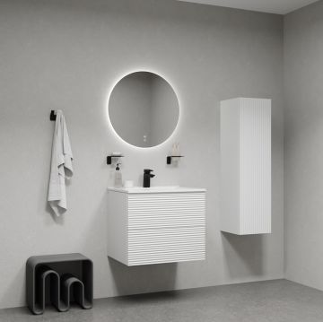 Тумба с умывальником Iddis Bild, подвесная, 60 см, белый, BIL60W0i95K