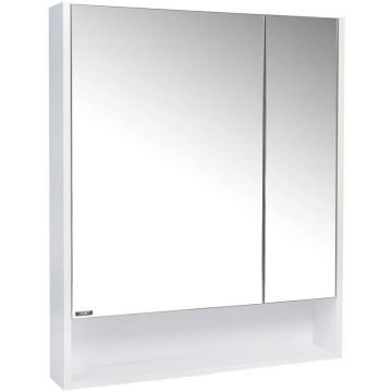 Зеркальный шкаф Viant (Вайант) Мальта 70, VMAL70BEL-ZSH 850х700х134 правый/левый, без подсветки, белый