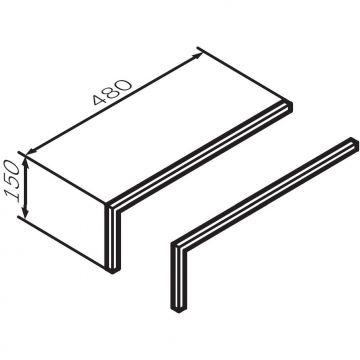 Ножки для тумбы Am.Pm (Ам.Пм) Func 15 см графит матовый, 4 шт, M8FLEGS015GM