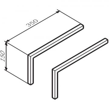 Ножки для шкафа Am.Pm (Ам.Пм) Func 15 см графит матовый, M8FLEGS-C015GM