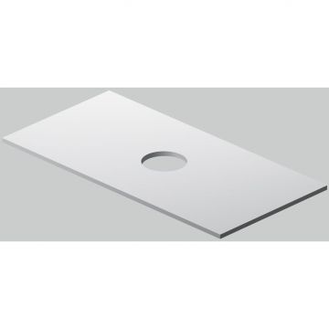 Столешница под накладную раковину Am.Pm (Ам.Пм) Func 100 см белый глянец, M8FST1001WG