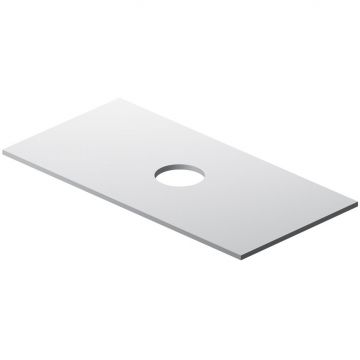 Столешница под накладную раковину Am.Pm (Ам.Пм) Func 100 см белый глянец, M8FST1001WG