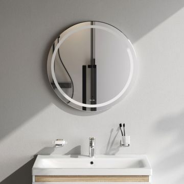 Зеркало универсальное Am.Pm (Ам.Пм) X-Joy контурная LED-подсветка, ИК-сенсор, 65 см серебристый, M85AMOX0651WG