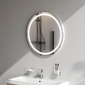 Зеркало универсальное Am.Pm (Ам.Пм) X-Joy контурная LED-подсветка, ИК-сенсор, 65 см серебристый, M85AMOX0651WG