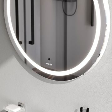 Зеркало универсальное Am.Pm (Ам.Пм) X-Joy контурная LED-подсветка, ИК-сенсор, 65 см серебристый, M85AMOX0651WG