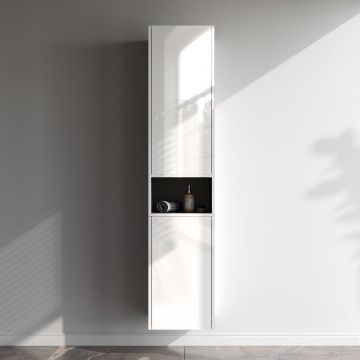 Шкаф с полками Am.Pm (Ам.Пм) Func белый глянец, 40 см (В 700мм), полки, M8FCH0402WG