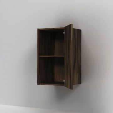 Шкаф с полками Am.Pm (Ам.Пм) Func дерево текстурированное, 40 см (В 700 мм), полки, коричневый, M8FCH0402OF