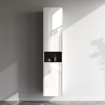 Шкаф с полками Am.Pm (Ам.Пм) Func белый глянец, 40 см (В 900 мм), полки, M8FCH04029WG