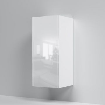 Шкаф с полками Am.Pm (Ам.Пм) Func белый глянец, 40 см (В 900 мм), полки, M8FCH04029WG