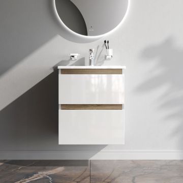 База под раковину Am.Pm (Ам.Пм) X-Joy подвесная, 55 см 2 ящика, белый, M85AFHX0552WG