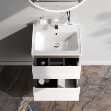 База под раковину Am.Pm (Ам.Пм) X-Joy подвесная, 55 см 2 ящика, белый, M85AFHX0552WG