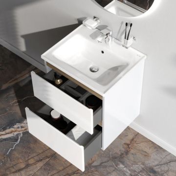 База под раковину Am.Pm (Ам.Пм) X-Joy подвесная, 55 см 2 ящика, белый, M85AFHX0552WG