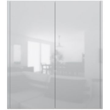 Шкаф с полками Am.Pm (Ам.Пм) Func белый глянец, 60 см (В 700 мм), полки, M8FCH0602WG