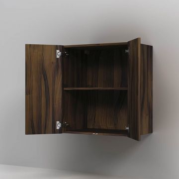 Шкаф с полками Am.Pm (Ам.Пм) Func дерево текстурированное, 60 см (В 700 мм), полки, коричневый, M8FCH0602OF