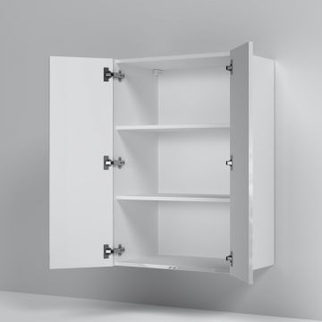 Шкаф с полками Am.Pm (Ам.Пм) Func белый глянец, 60 см (В 900 мм), полки, M8FCH06029WG